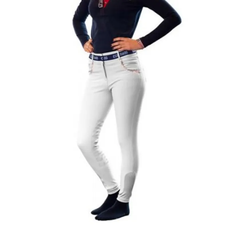 Esperado Grand Prix Ladies Breeches - White